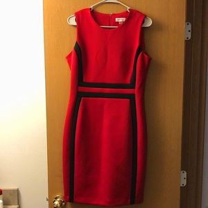 Red and black Calvin Klein dress perfect used condition